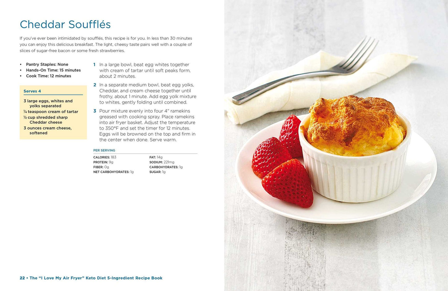 The "I Love My Air Fryer" Keto Diet 5-Ingredient Recipe Book: From Bacon and Cheese Quiche to Chicken Cordon Bleu, 175 Quick and Easy Keto Recipes
