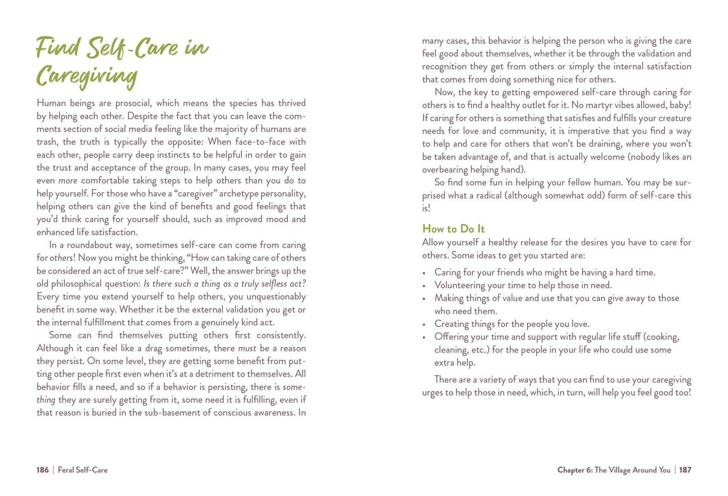 Feral Self-Care: 100 Ways to Liberate and Celebrate Your Messy, Wild, and Untamed Self