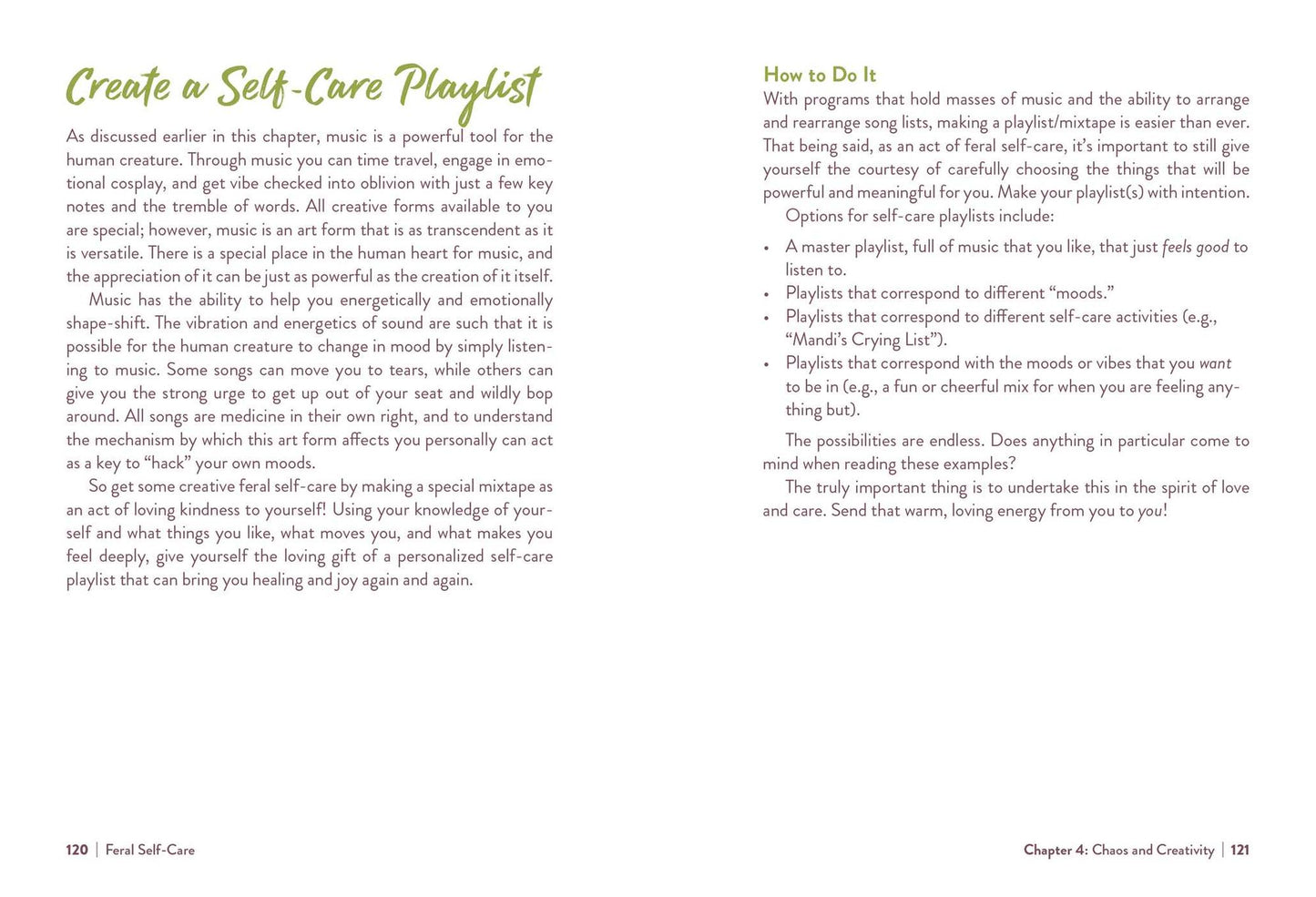 Feral Self-Care: 100 Ways to Liberate and Celebrate Your Messy, Wild, and Untamed Self