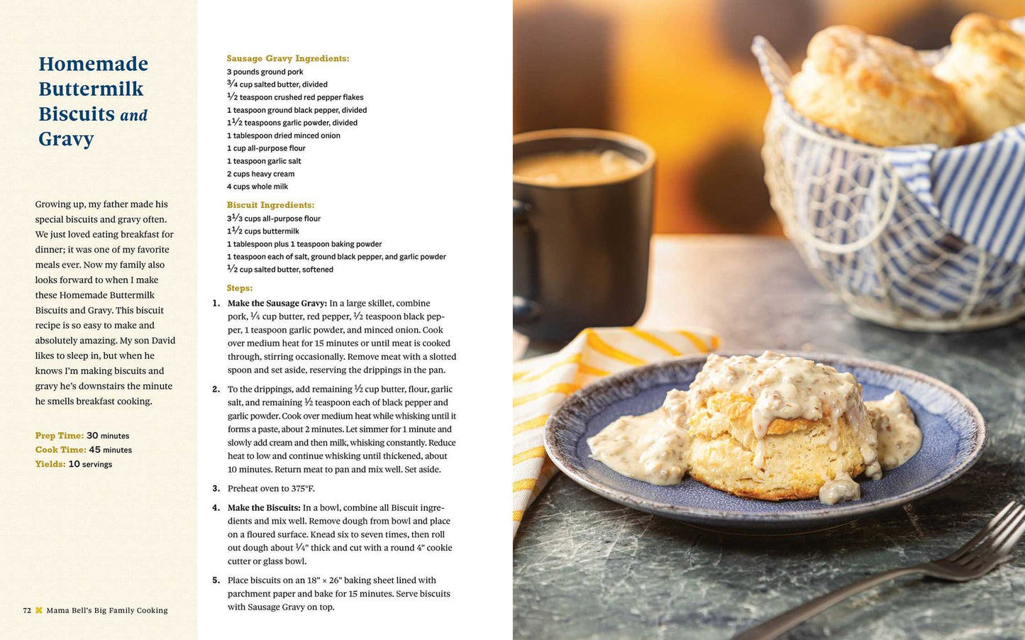 Mama Bell's Big Family Cooking: 100+ Big-Batch Homestyle Recipes Your Family Is Gonna Love!