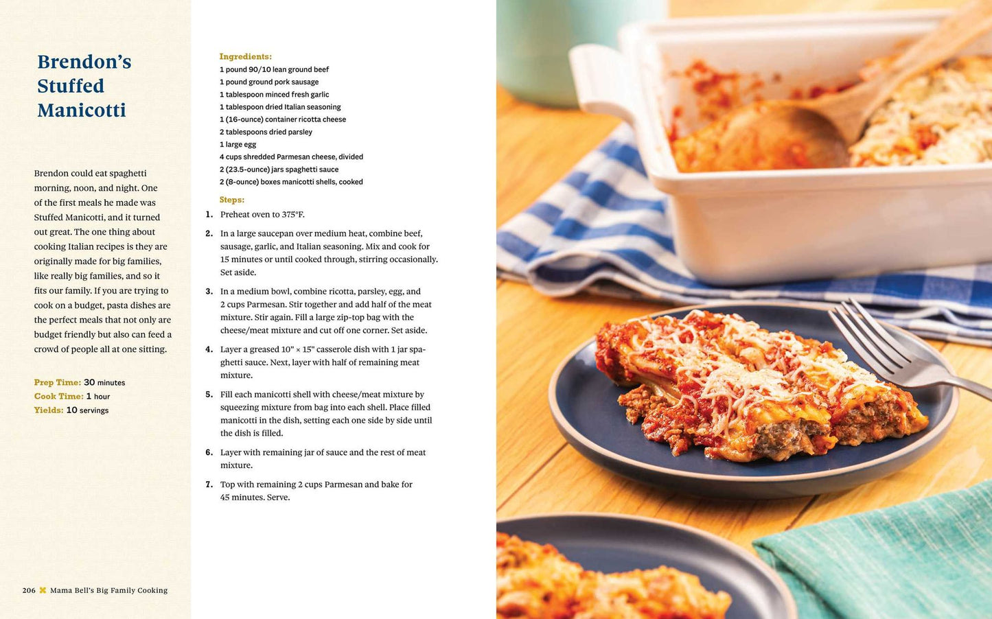 Mama Bell's Big Family Cooking: 100+ Big-Batch Homestyle Recipes Your Family Is Gonna Love!