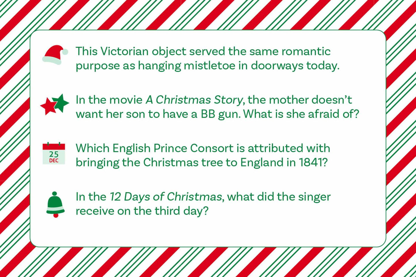 Why Does Santa Wear Red? Christmas Trivia Game: "Unwrap" 400 Christmas-Themed Questions