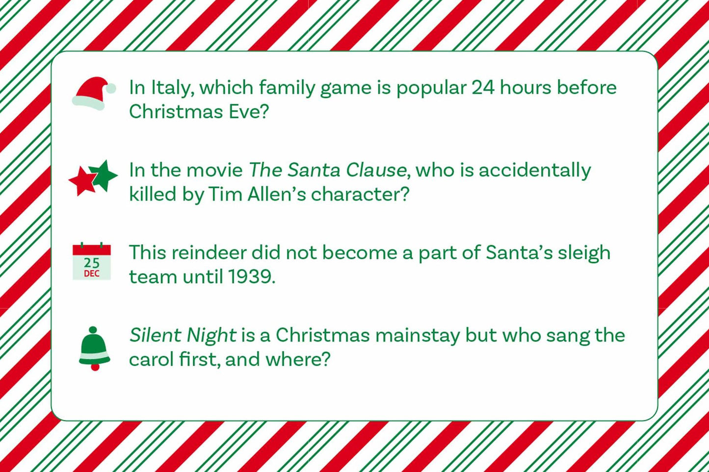 Why Does Santa Wear Red? Christmas Trivia Game: "Unwrap" 400 Christmas-Themed Questions