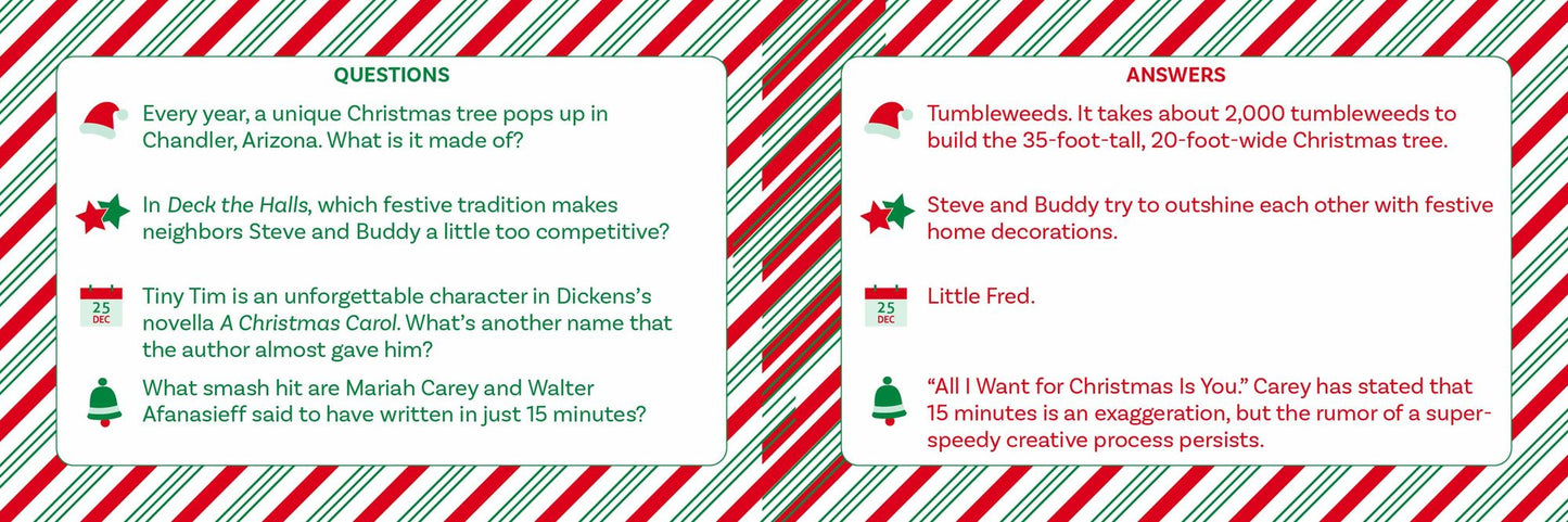 Why Does Santa Wear Red? Christmas Trivia Game: "Unwrap" 400 Christmas-Themed Questions
