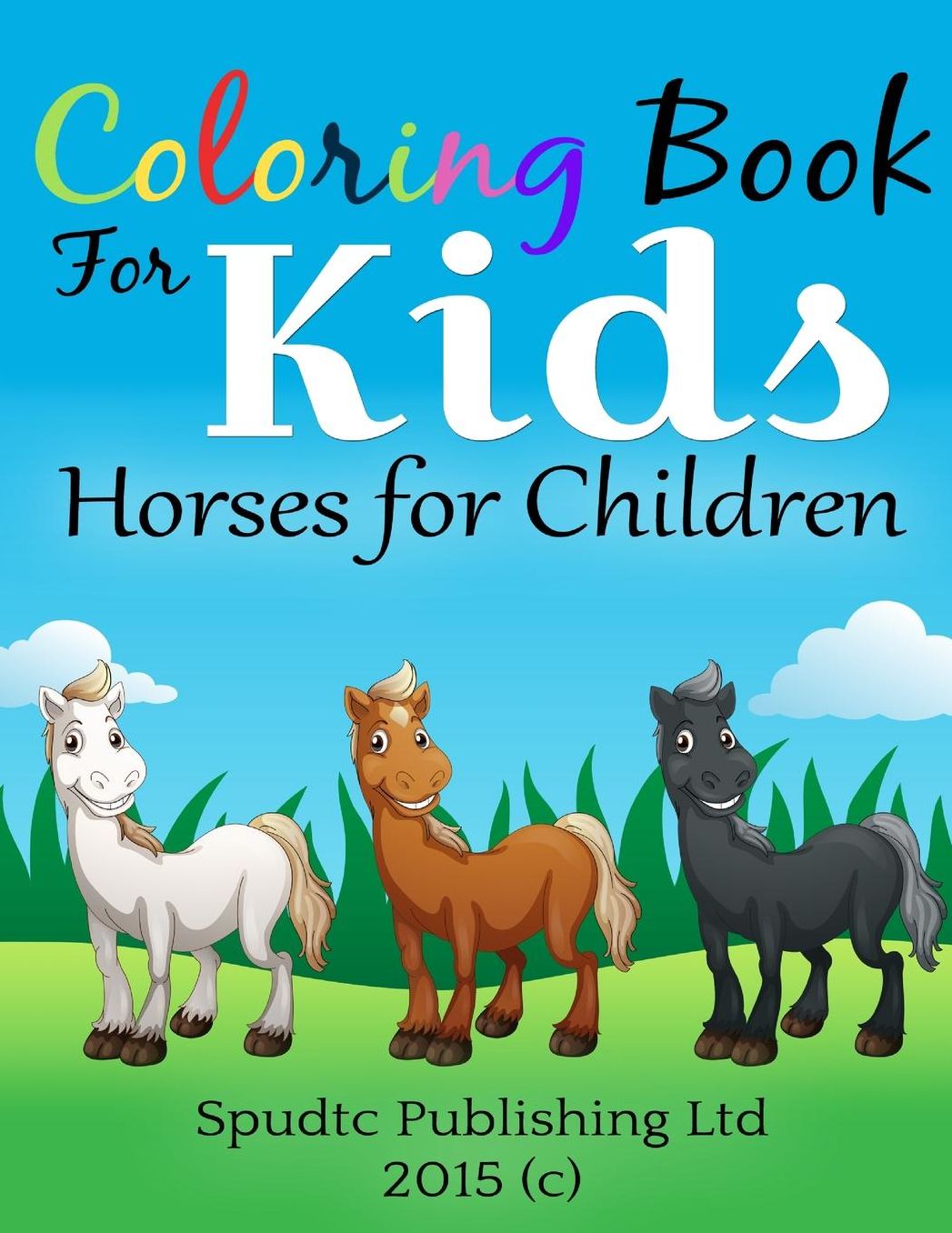 Coloring Book for Kids: Horses for Children