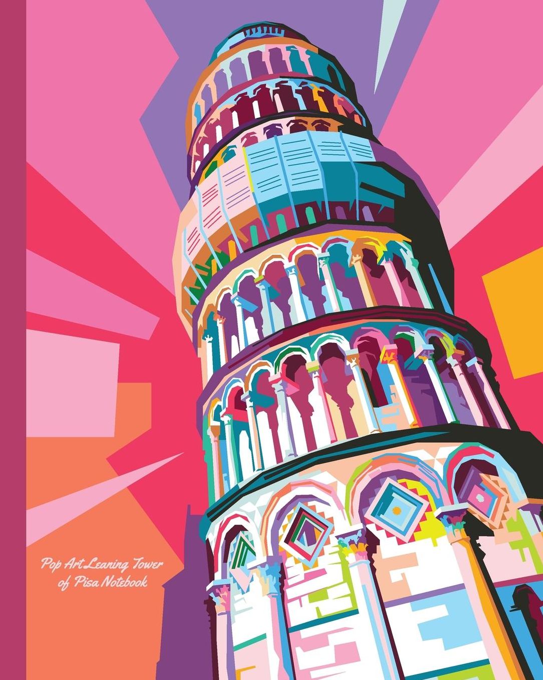 Pop Art Leaning Tower of Pisa Notebook