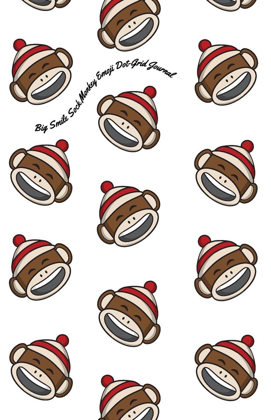 Big Smile Sock Monkey Emoji Dot-Grid Journal: A Dot-matrix Book for Bullet Journaling, Dot Journaling, Sketching, and Hand-Lettering