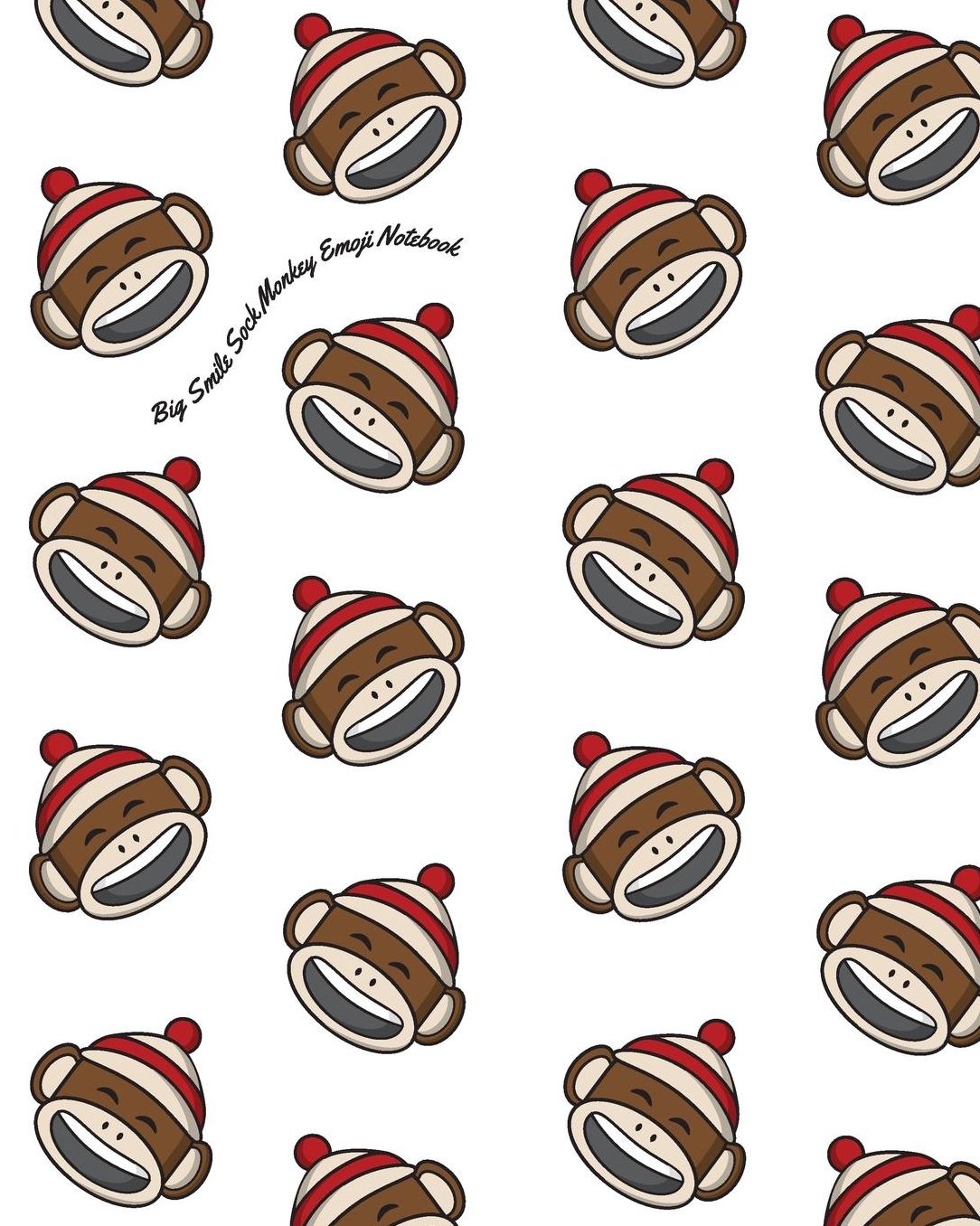 Big Smile Sock Monkey Emoji Notebook