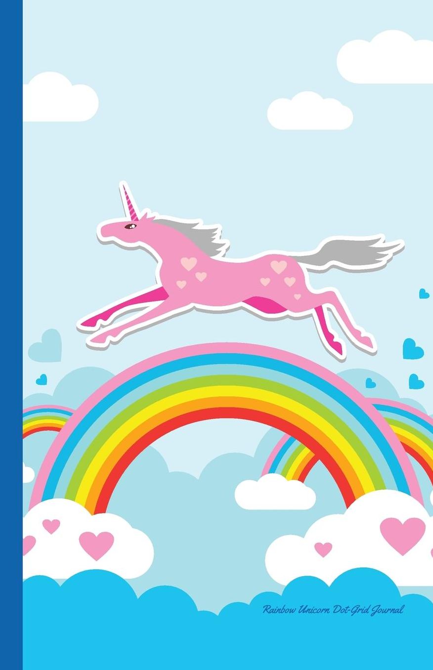 Rainbow Unicorn Dot-Grid Journal: A Dot-Matrix Book for Bullet Journaling, Dot Journaling, Sketching, and Hand-Lettering