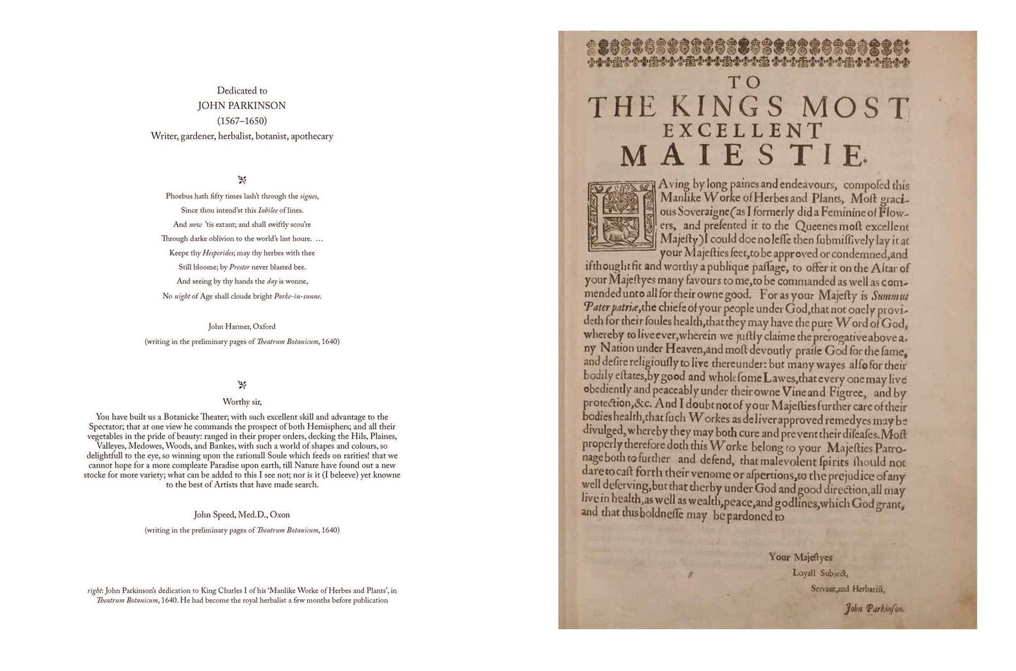 The Herbalist's Bible: John Parkinson's Lost Classic Rediscovered
