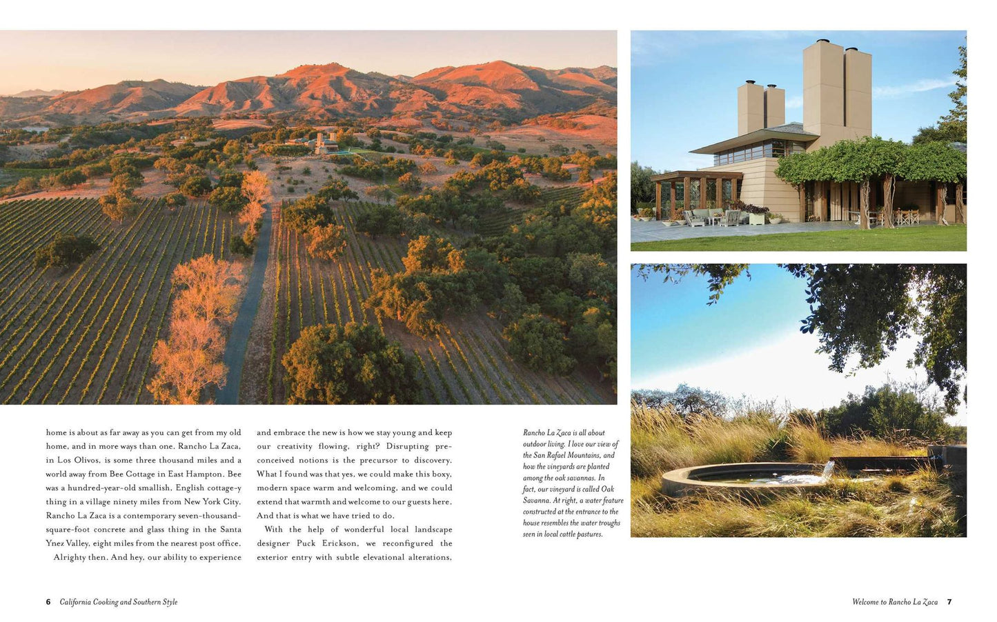 California Cooking and Southern Style: 100 Great Recipes and Gorgeous Settings at Rancho La Zaca in the Santa Ynez Valley
