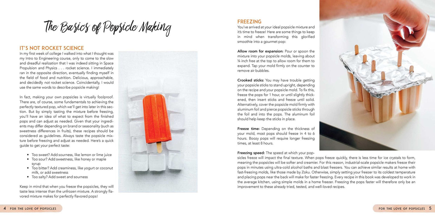 For the Love of Popsicles: Naturally Delicious Icy Sweet Summer Treats from A-Z