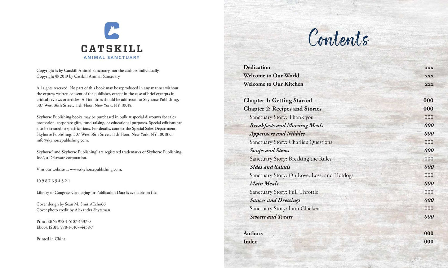 The Catskill Animal Sanctuary's Vegan Cookbook