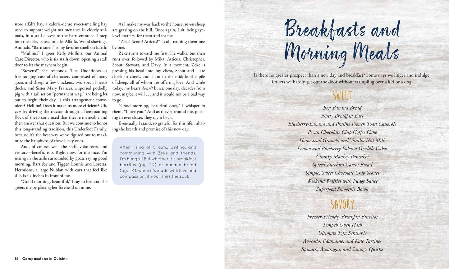 The Catskill Animal Sanctuary's Vegan Cookbook