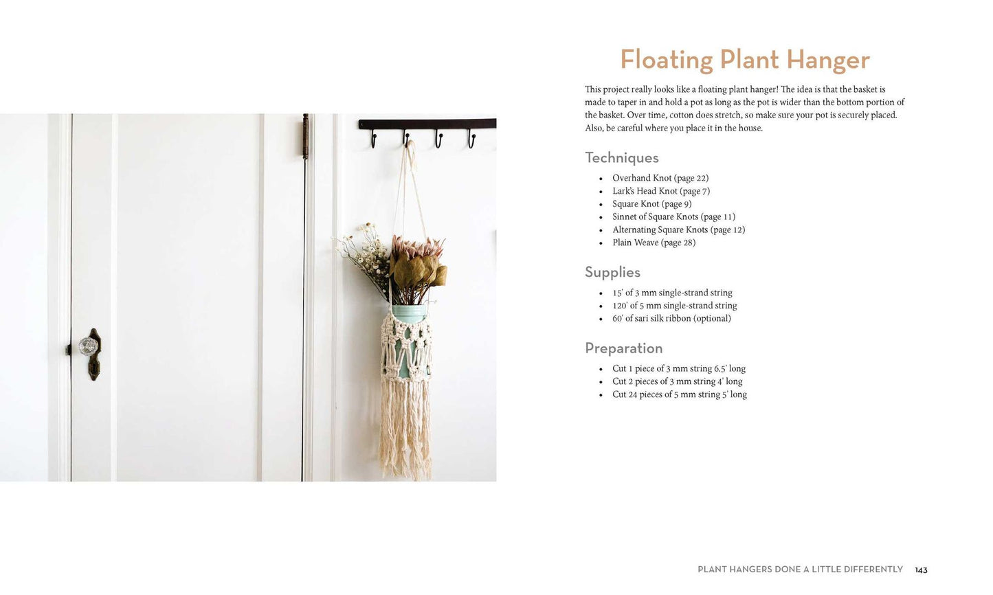 MacramÃ¯Â¿Â½ Plant Hangers: Creative Knotted Crafts for Your Stylish Home