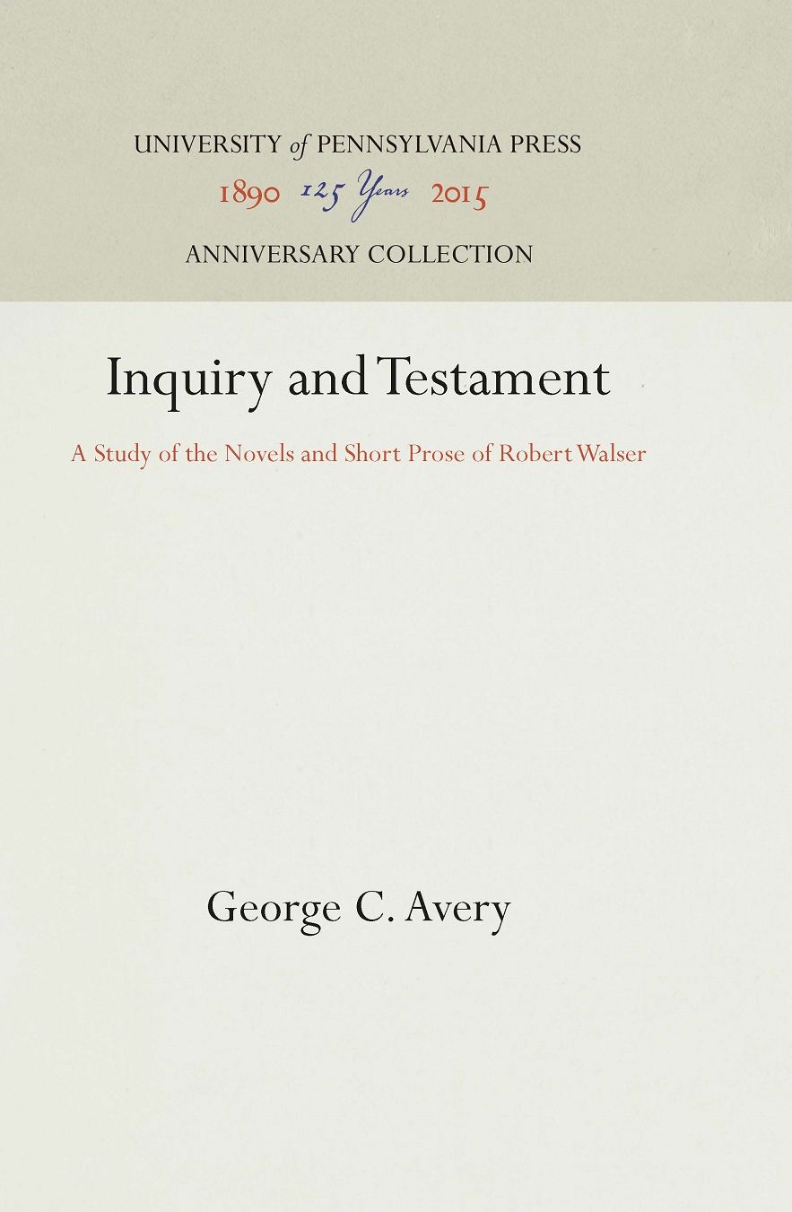 Inquiry and Testament