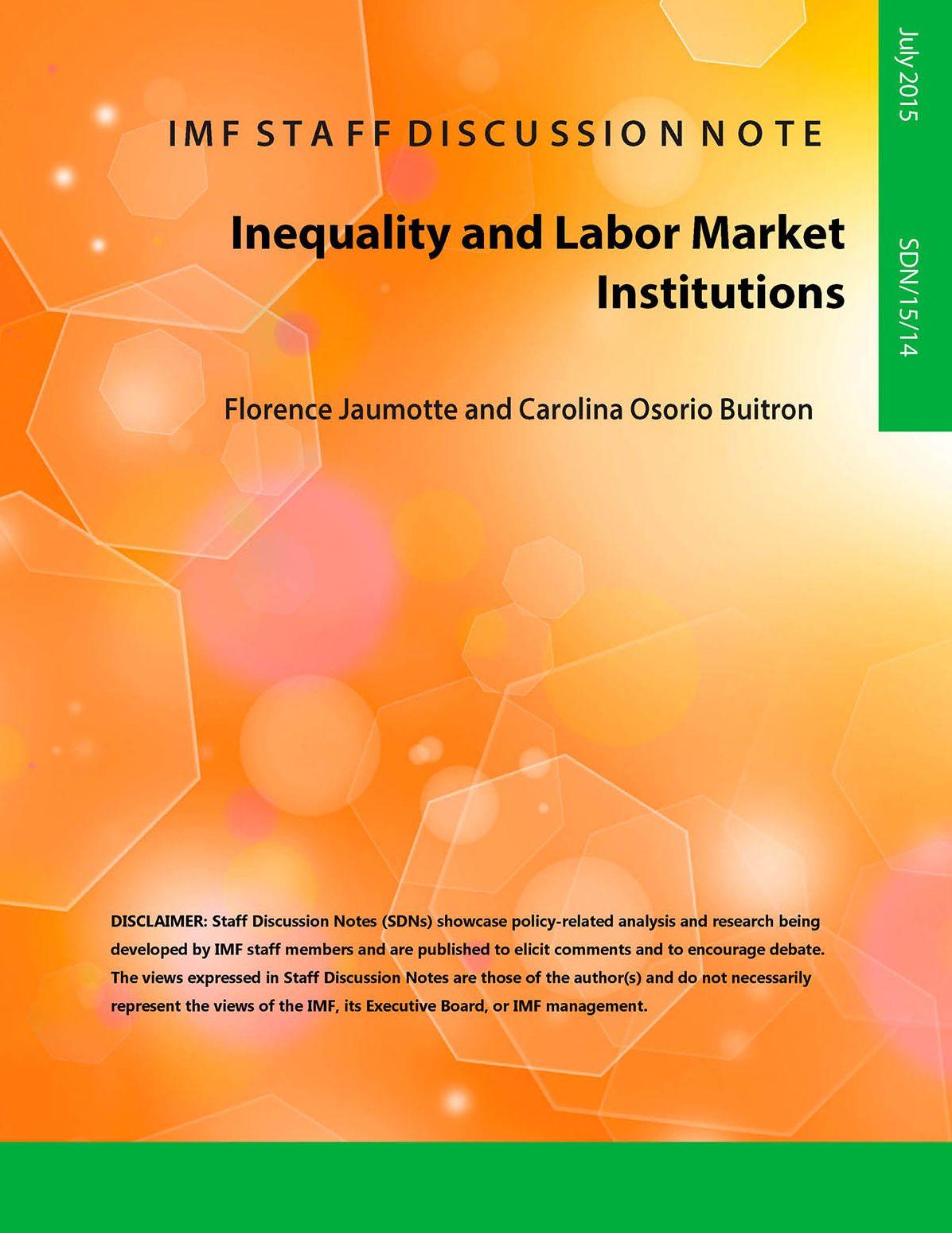 Inequality and Labor Market Institutions