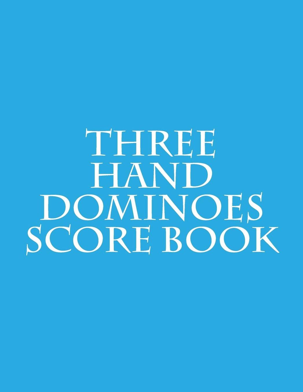 Three Hand Dominoes Score Book