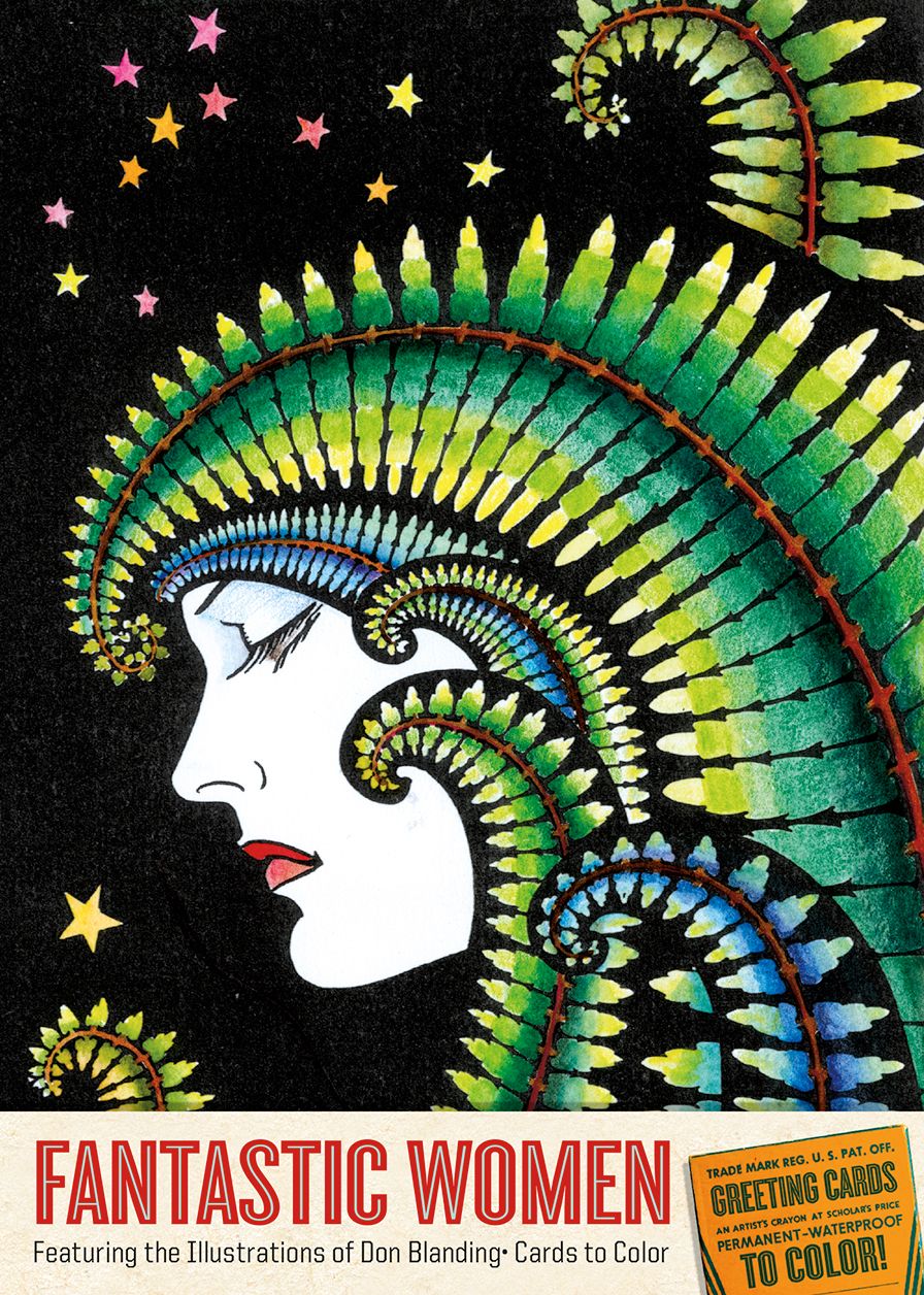 Cards to Color: Fantastic Women: Featuring the Illustrations of Don Blanding