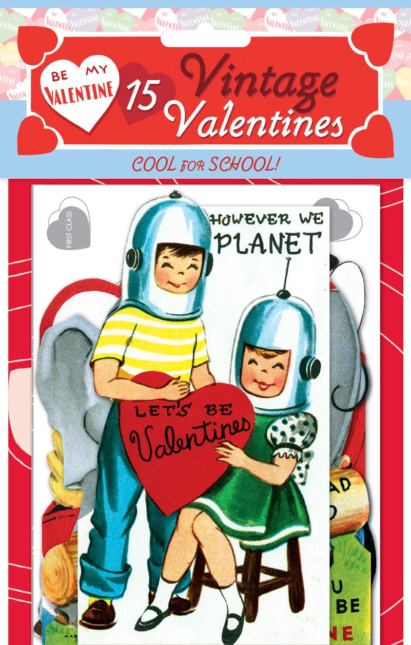 15 Vintage Valentines - Schoolhouse Valentines