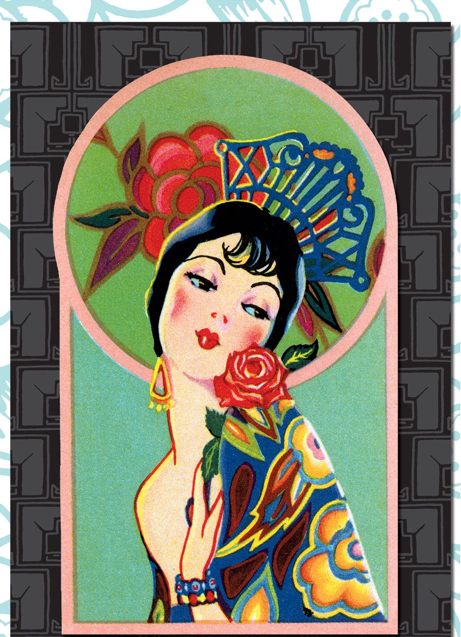 Spanish Senorita - Deluxe die cut notecards