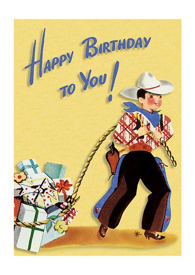 A Little Cowboy Lassos Some Gifts