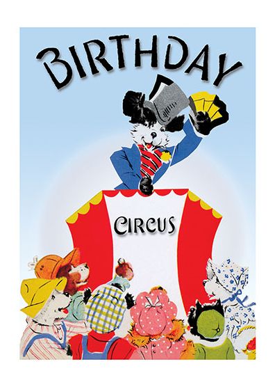 Dog Circus - Birthday Greeting Card
