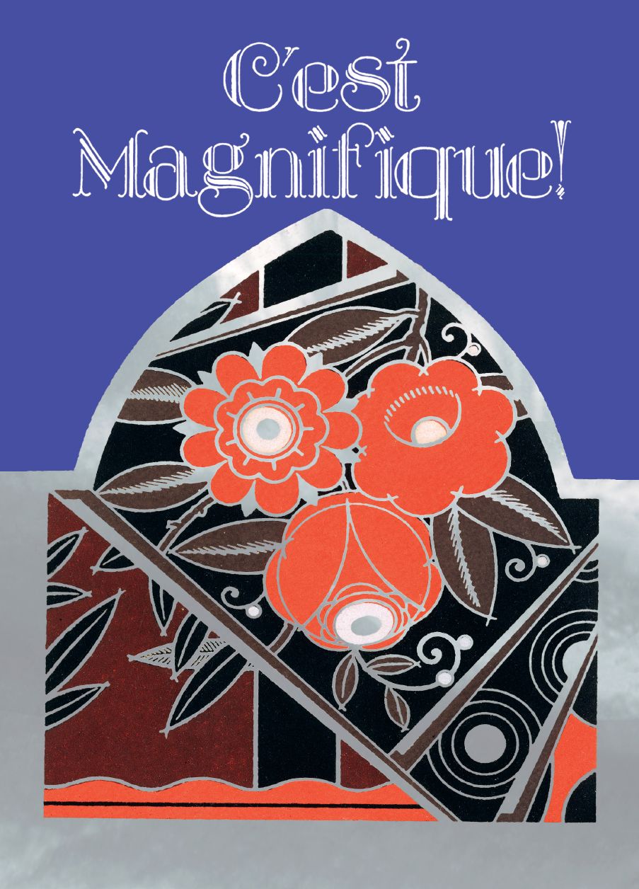 C'est Magnifique!. 6 cards, individually bagged with envelopes, plus header.