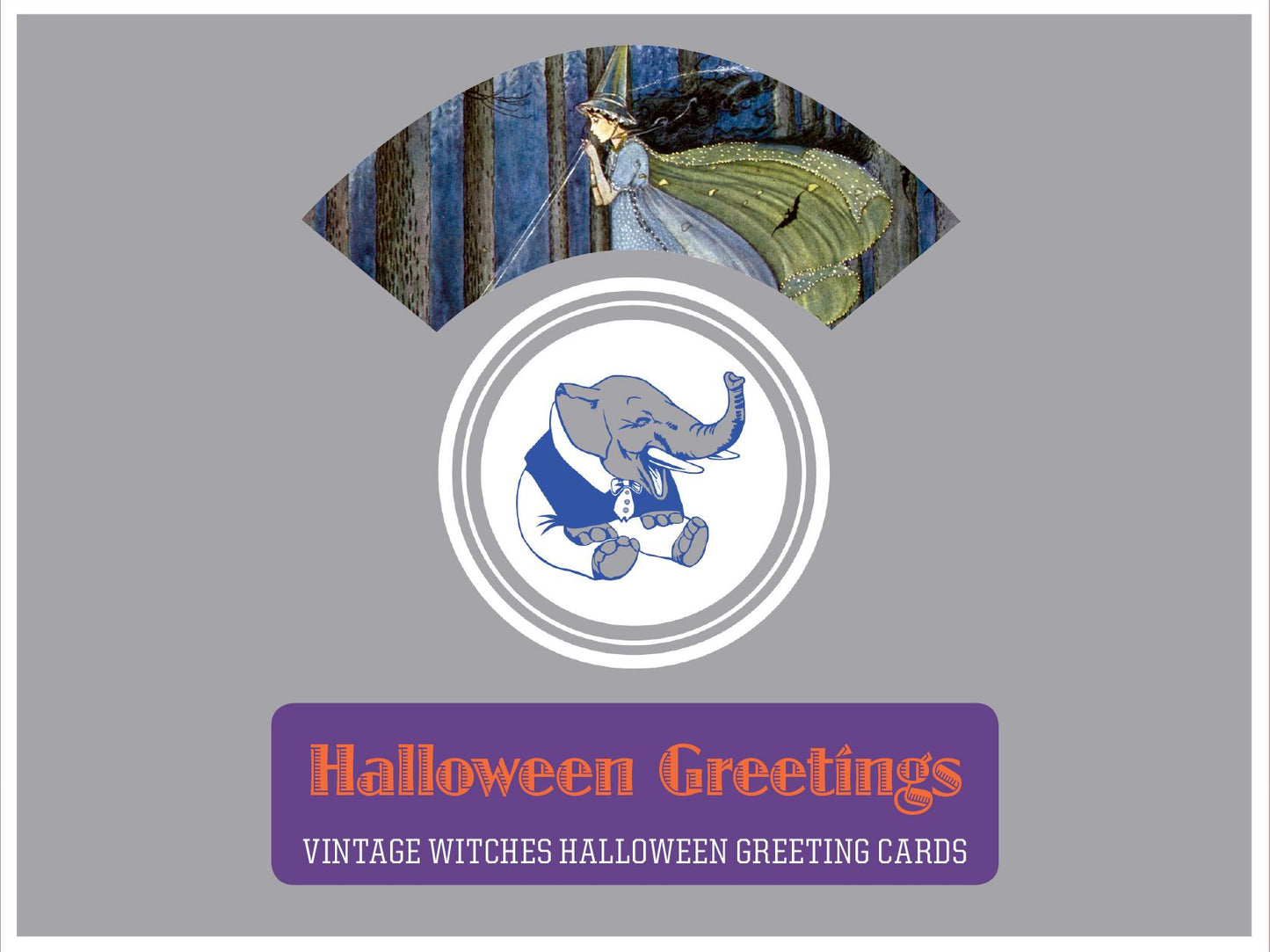 Halloween Greetings - Vintage Witches Halloween Greeting Cards.
