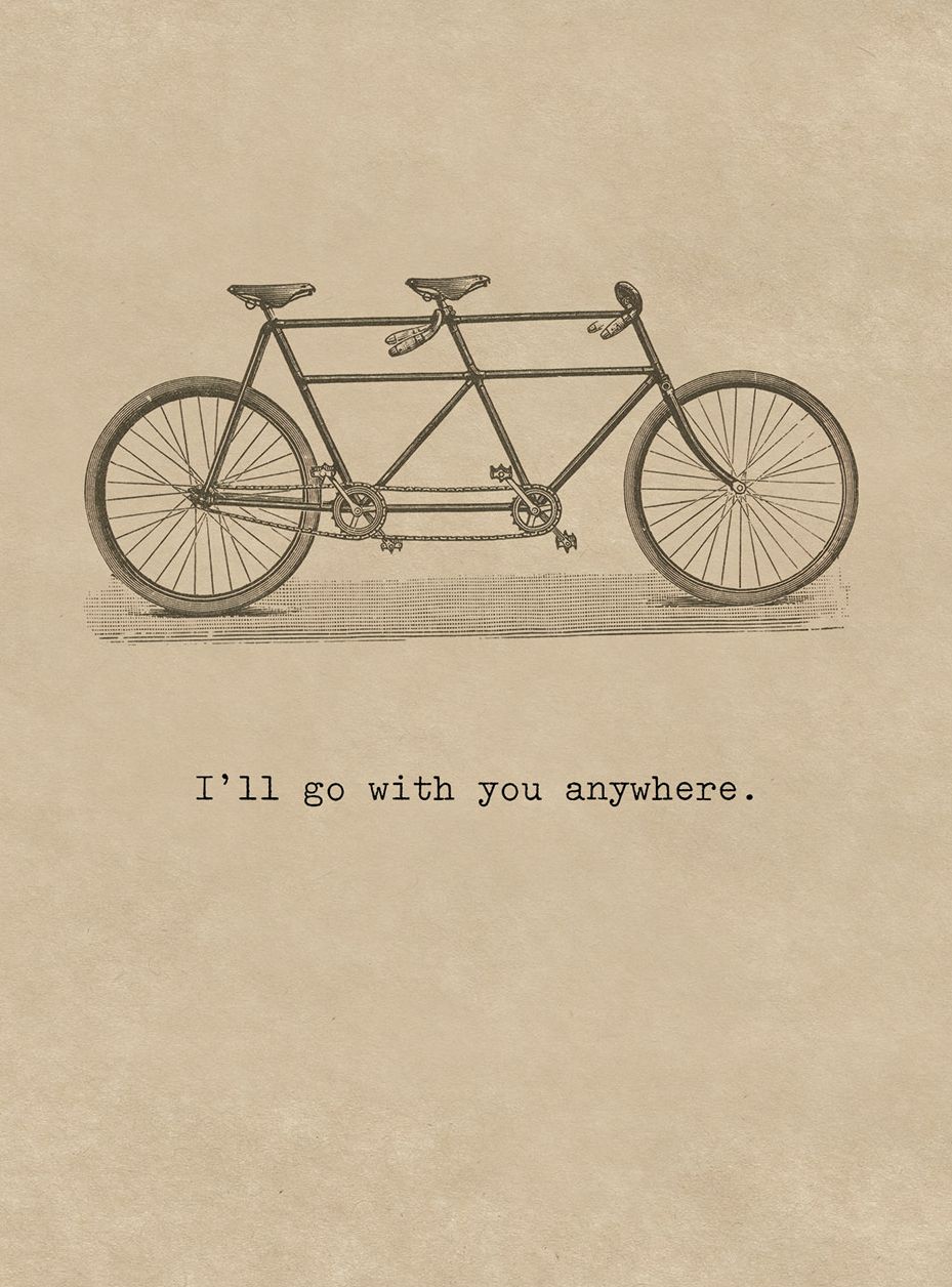 Bicycle Built for Two. 6 cards, individually bagged with envelopes