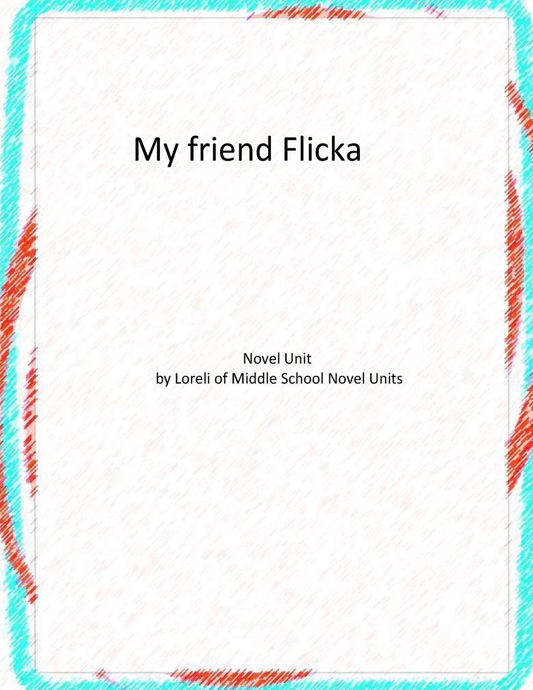 My Friend Flicka Novel Unit