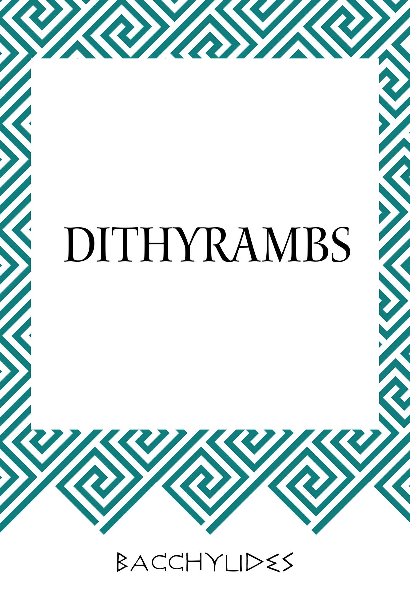 Dithyrambs