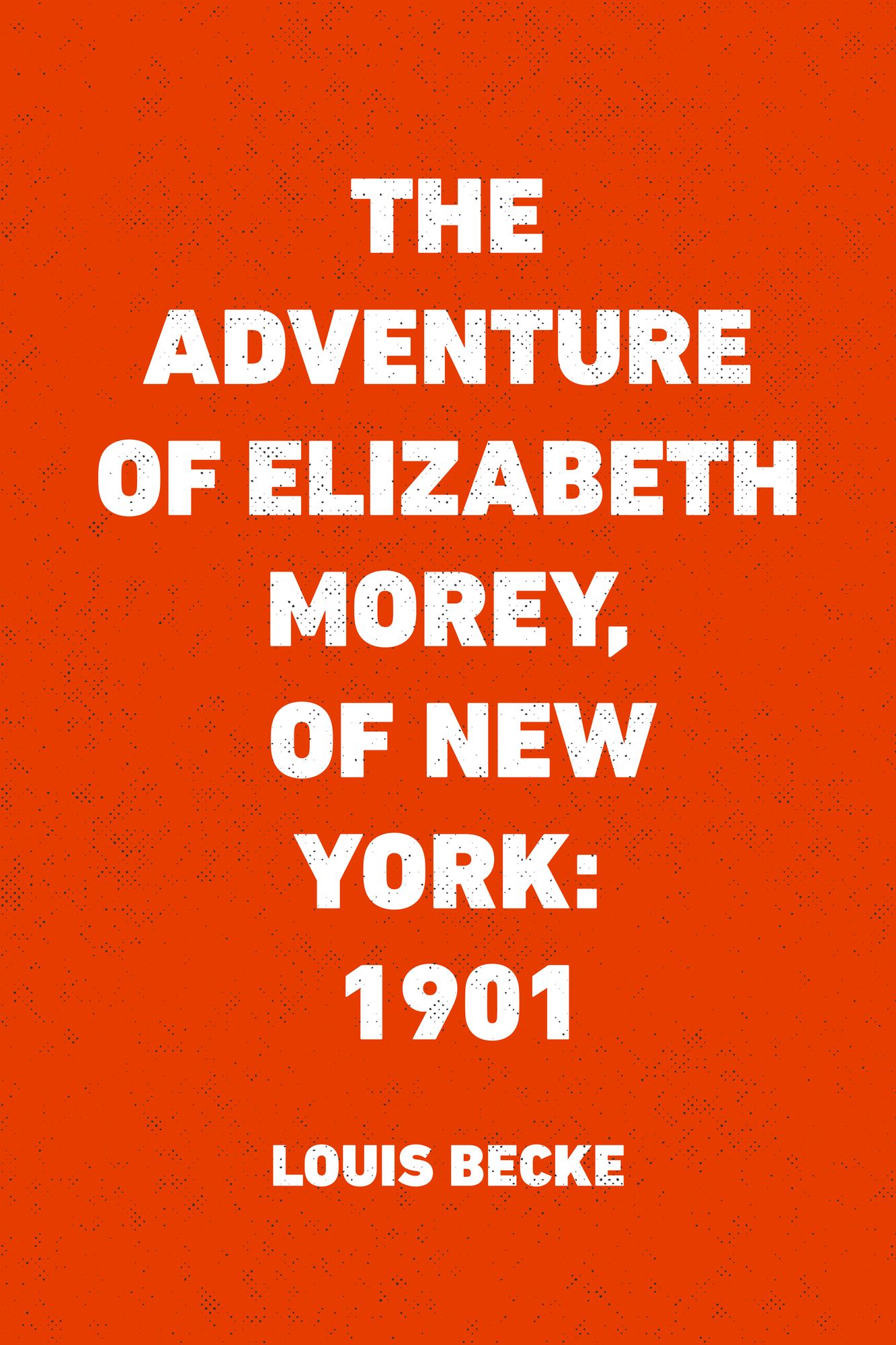 The Adventure Of Elizabeth Morey, of New York: 1901