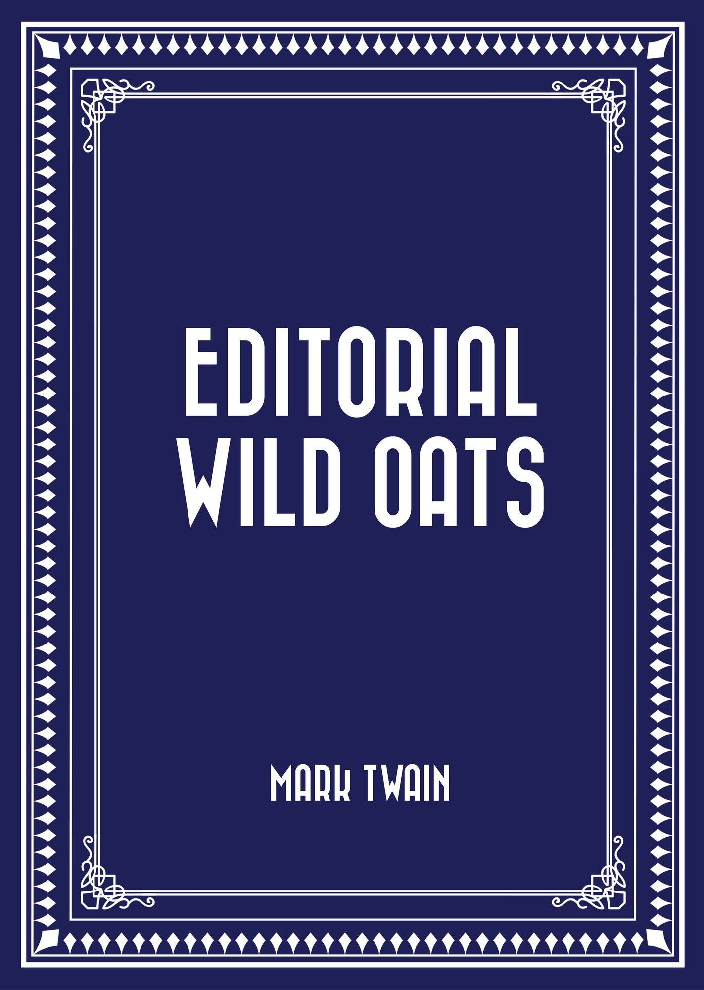 Editorial Wild Oats