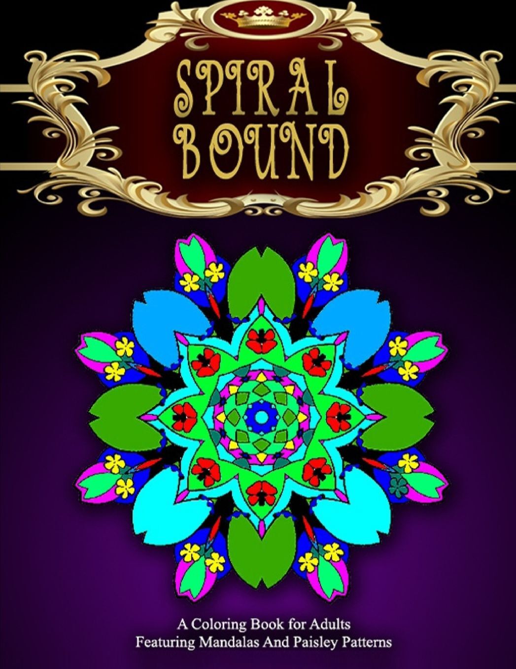 SPIRAL BOUND MANDALA COLORING BOOK - Vol.8: women coloring books for adults