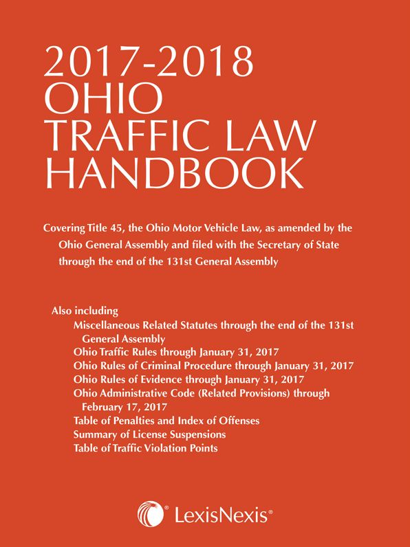 2017-2018 Ohio Traffic Law Handbook