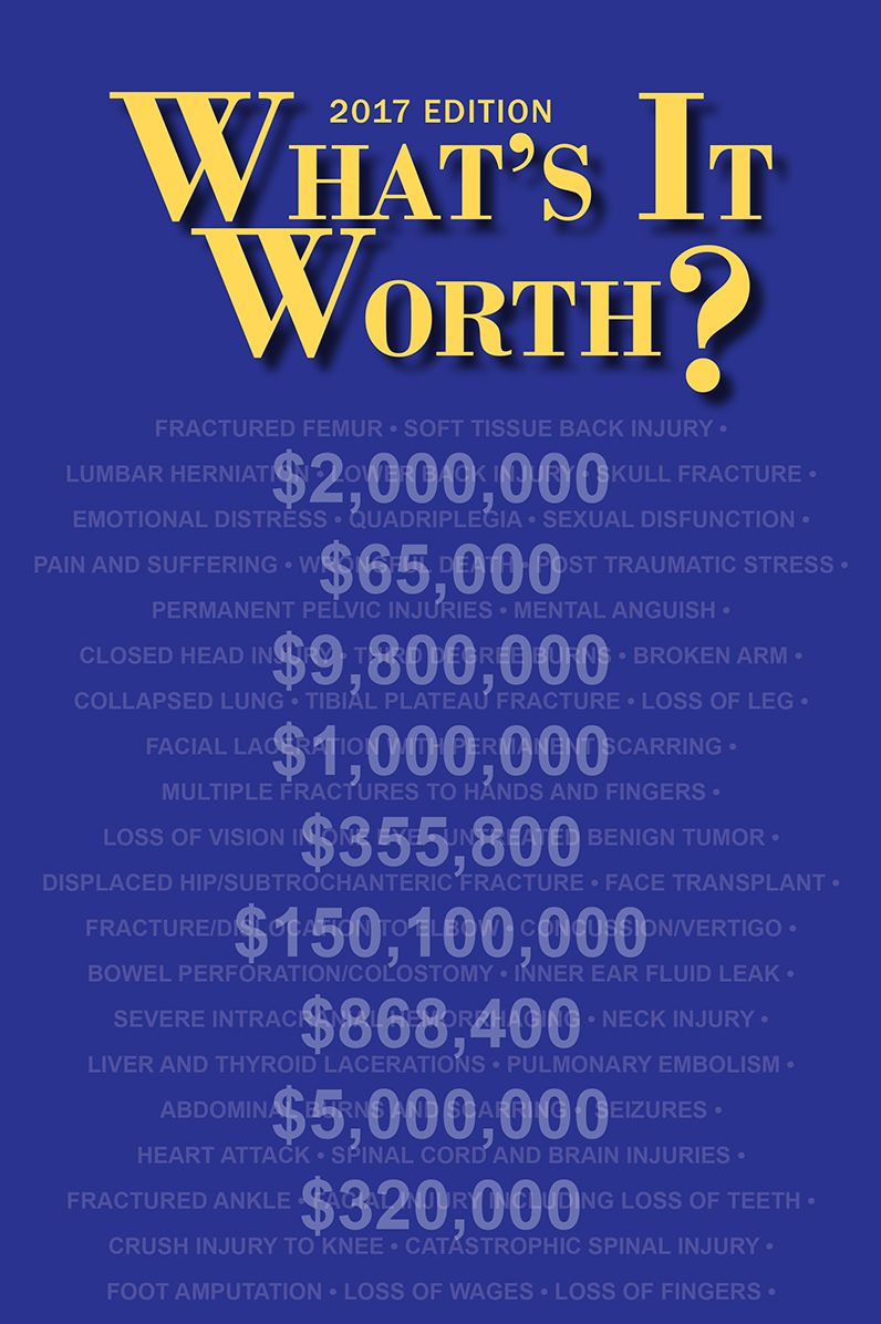 What's It Worth?: A Guide to Current Personal Injury Awards and Settlements, 2017 Edition