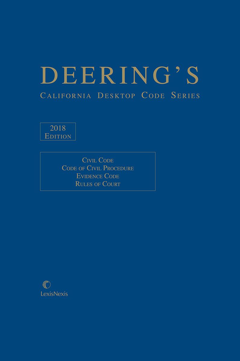 Deering's California Desktop Code Series, Civil Practice Codes