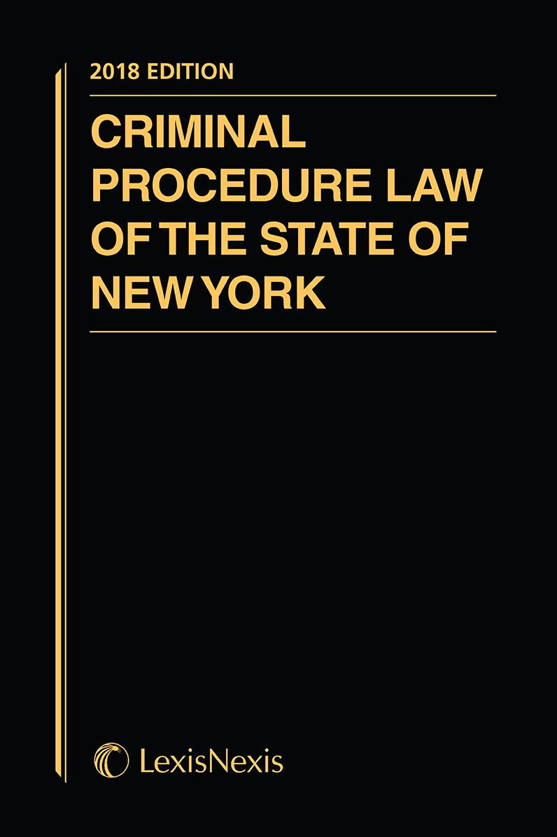 Criminal Procedure Law of the State of New York