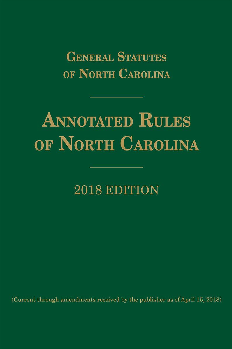 Annotated Rules of North Carolina