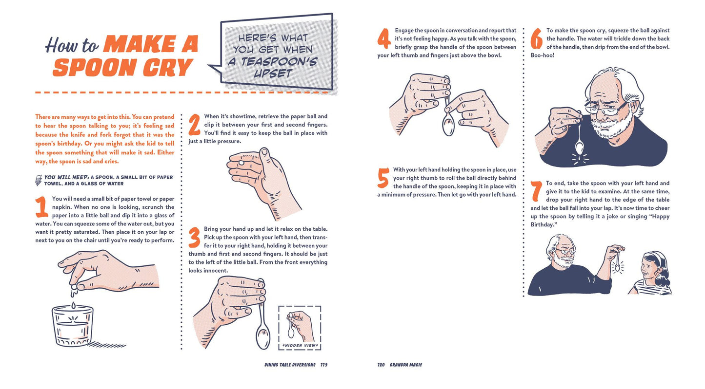 Grandpa Magic: 116 Easy Tricks, Amazing Brainteasers, and Simple Stunts to Wow the Grandkids