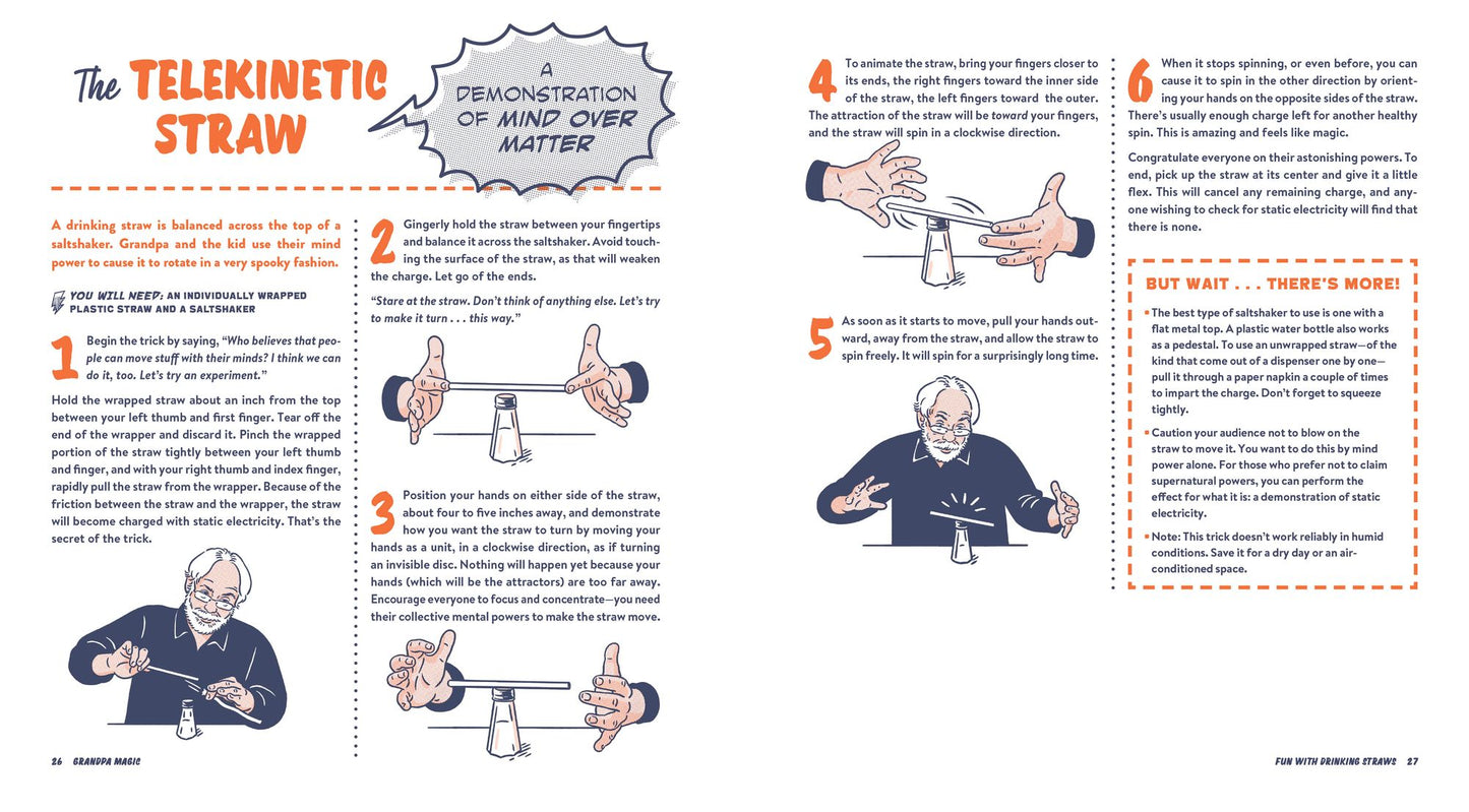 Grandpa Magic: 116 Easy Tricks, Amazing Brainteasers, and Simple Stunts to Wow the Grandkids