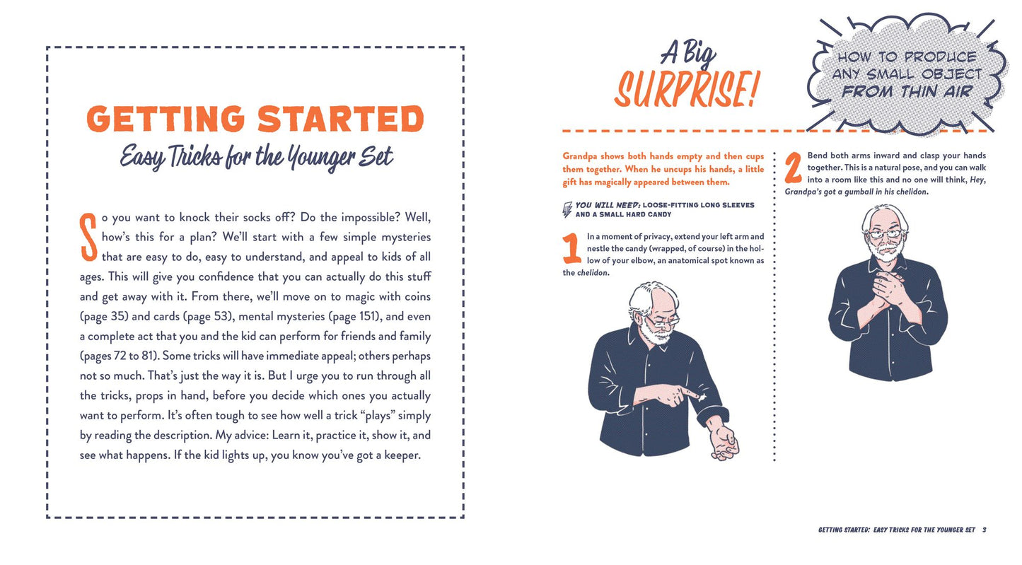 Grandpa Magic: 116 Easy Tricks, Amazing Brainteasers, and Simple Stunts to Wow the Grandkids