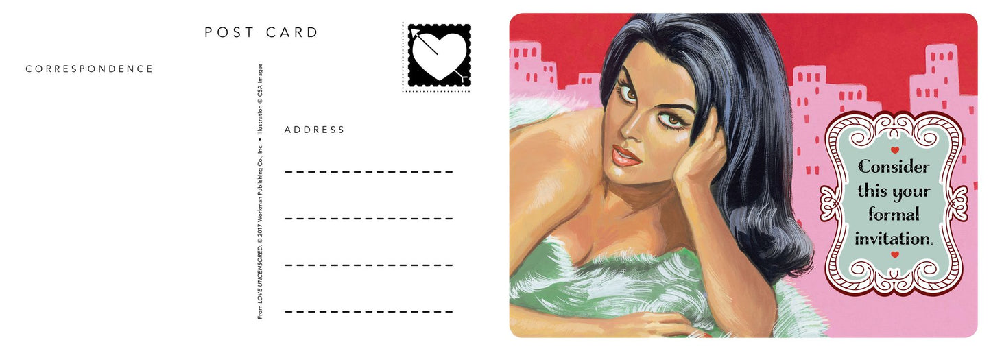 Love Uncensored: 50 Postcards for Your Partner, One-Night Stand, Booty Call, and That Sexy Barista Who Always Remembers Your Name