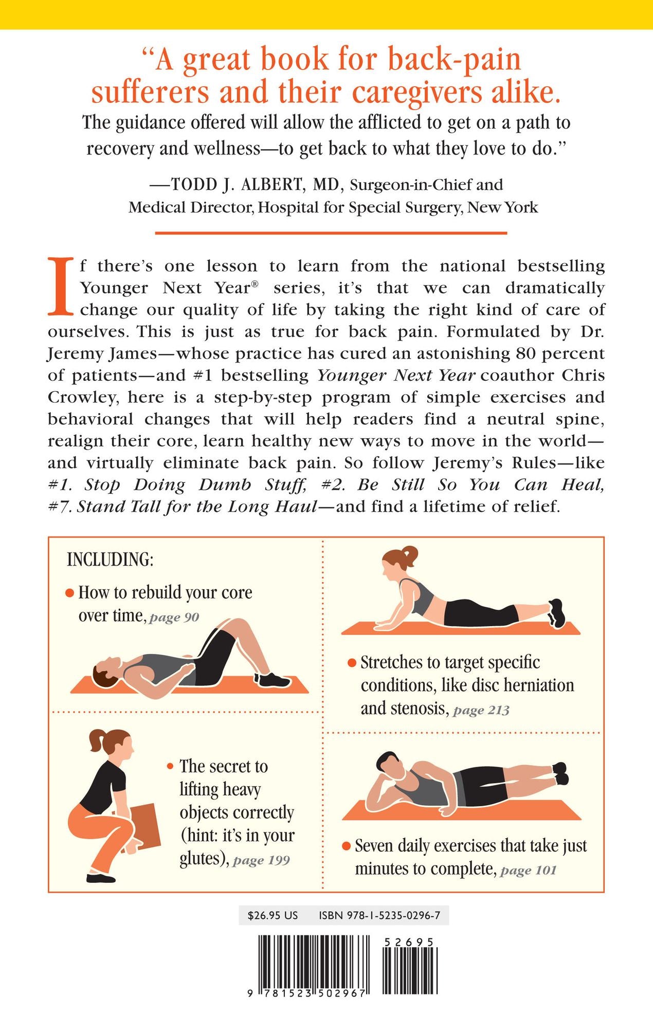 The Younger Next Year Back Book: The Whole-Body Plan to Conquer Back Pain Forever