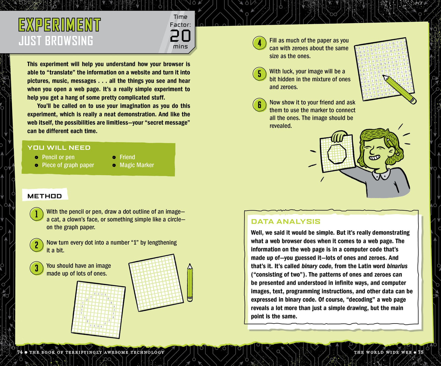 The Book of Terrifyingly Awesome Technology: 27 Experiments for Young Scientists