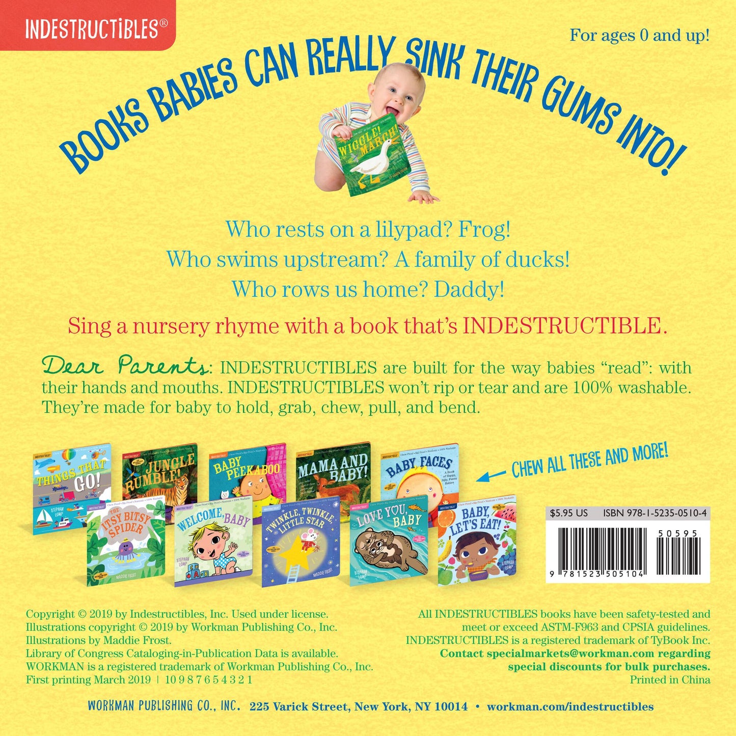 Row, Row, Row Your Boat (Indestructibles Series)