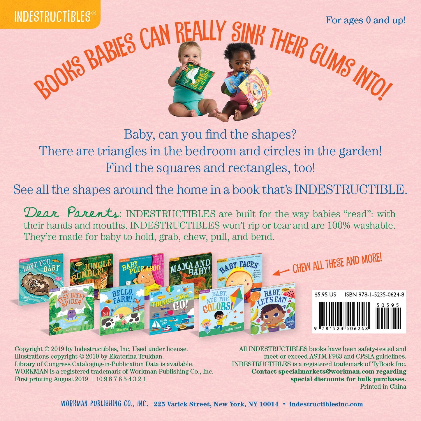 Indestructibles: Baby, Find the Shapes!: Chew Proof * Rip Proof * Nontoxic * 100% Washable (Book for Babies, Newborn Books, Safe to Chew)