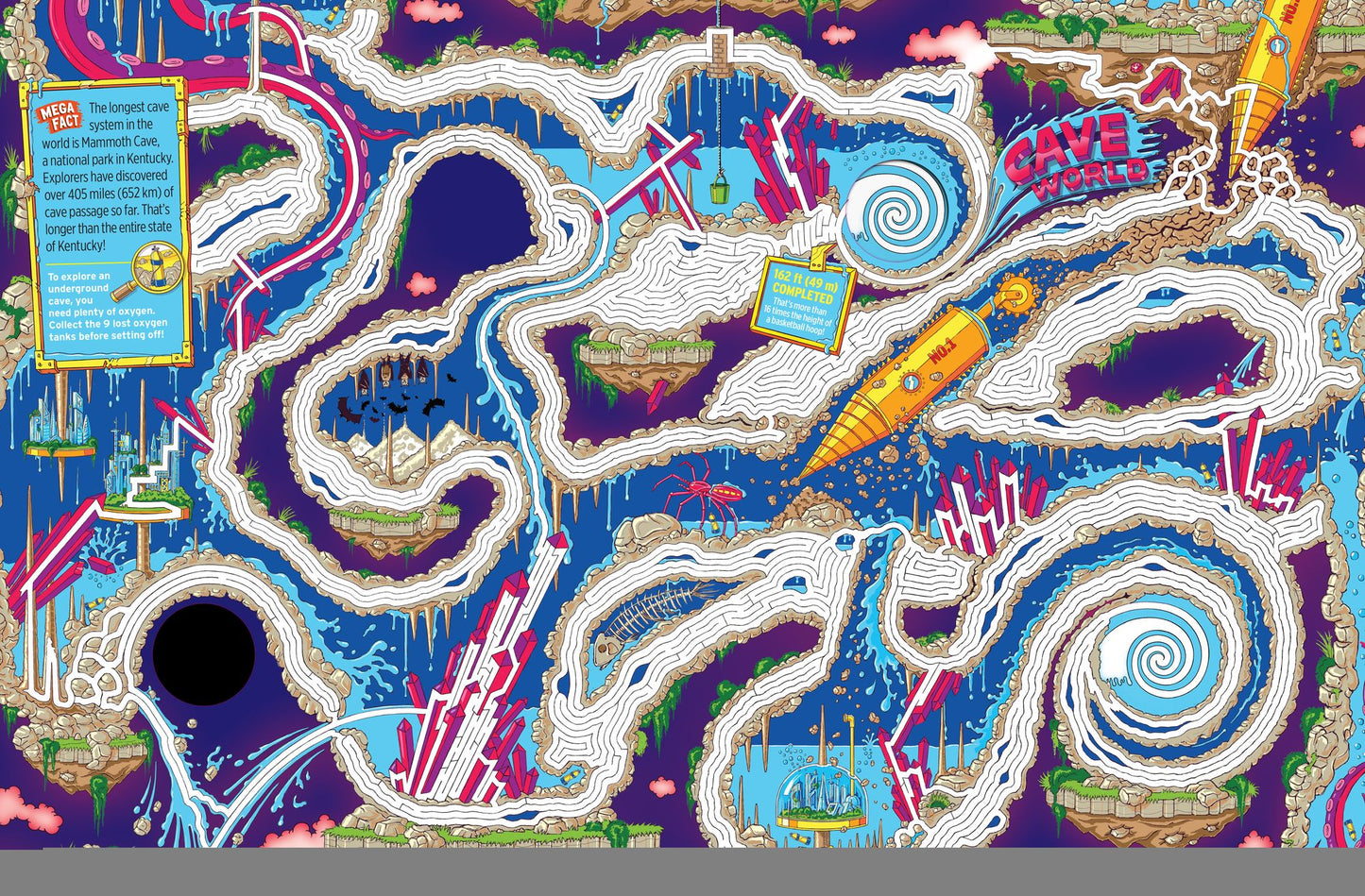 Mega-Maze Adventure! (Maze Activity Book for Kids Ages 7+): A Journey Through the World's Longest Maze in a Book