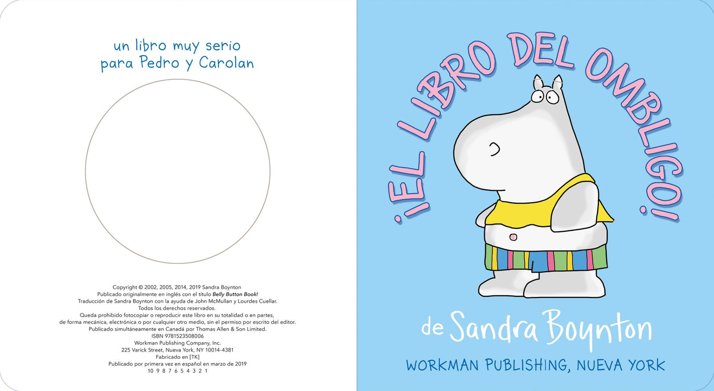 El libro del ombligo! / The Belly Button Book! Spanish Edition